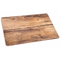 Placemats kunststof eikenhout opdruk - 44 x 28,5 cm - Tafel dekken   -