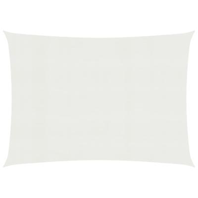 vidaXL Zonnezeil 160 g/m² 4x5 m HDPE wit