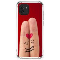 Samsung Galaxy A03 Anti Shock Bumper Case Liefde - Origineel Romantisch Cadeau