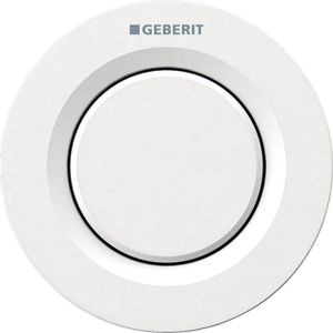 Geberit Type01 bedieningplaat met frontbediening voor toilet 9.5x9.5cm wit 116.040.11.1