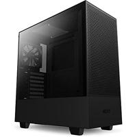 Nzxt H510 Flow - CA-H52FB-01 - compacte ATX Mid-Tower pc-gamingbehuizing - geperforeerd frontpaneel - zijwand van gehard glas - kabelmanagementsysteem - klaar voor waterkoeling - zwart