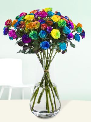 Trosrozen boeket wit/crème | Medium