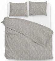 Zo! Home Flanel Dekbedovertrek Blits - Rock Taupe-Lits-jumeaux (240 x 200/220 cm)