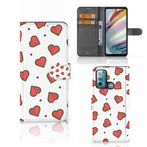 Motorola Moto G60 Telefoon Hoesje Hearts