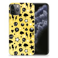 Silicone Back Case Apple iPhone 11 Pro Punk Geel - thumbnail