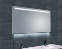 Badkamerspiegel Ambi one | 120x60 cm | Rechthoekig | Directe en indirecte LED verlichting | Touch button | Met verwarming