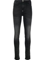 Philipp Plein jean skinny à taille haute - Noir