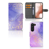 Hoesje voor Samsung Galaxy S23 Watercolor Paars - thumbnail