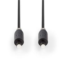 Nedis CABW25000AT10 Optische Audiokabel Toslink Male - Toslink Male 1,0 M Antraciet - thumbnail