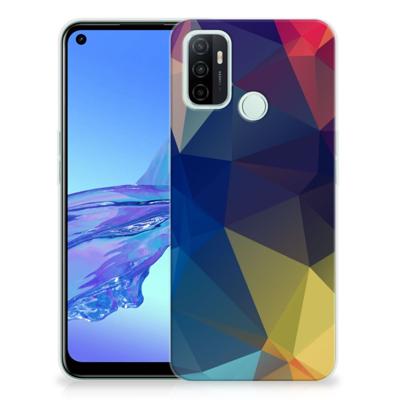 OPPO A53s | A53 TPU Hoesje Polygon Dark OPPO A53s | A53 TPU Hoesje Polygon Dark