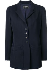 CHANEL Pre-Owned layered pockets blazer - Bleu