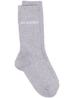 Jacquemus chaussettes Les Chaussettes Jacquemus en intarsia - Gris