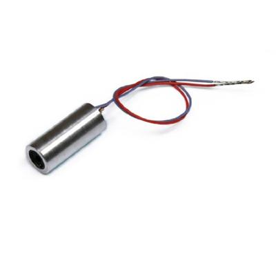 Puntlaser, rood, 635 nm, 1 mW, 12 V DC, Ø12x45 mm, Laser Class 2, Focus fixed (100mm), Kabellengte 100 mm - 70119930