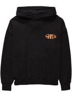 Purple Brand logo-print cotton hoodie - Noir - thumbnail