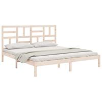 vidaXL Bedframe zonder matras massief hout 200x200 cm