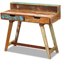 Bureau massief gerecycled hout