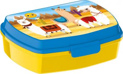 TOM lunchbox lama 15 x 10 x 6 cm geel TOM lunchbox lama 15 x 10 x 6 cm geel