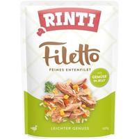 Rinti Filetto Jelly Eend & Groente | 24x 100g hondenvoer