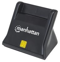 Manhattan 102025 smart card reader Binnen USB USB 2.0 Zwart - thumbnail