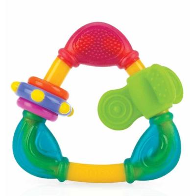 Nuby Bijtring Driehoek Hard/zacht 11 Cm Siliconen