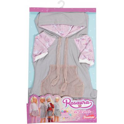 Falca Tienerpoppenkleding Sweaterjurk Rosuara Textiel Grijs