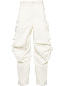 Diesel pantalon P-Huges-New à poches cargo - Blanc