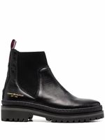 Tommy Hilfiger bottines Outdoor Knit en cuir - Noir - thumbnail