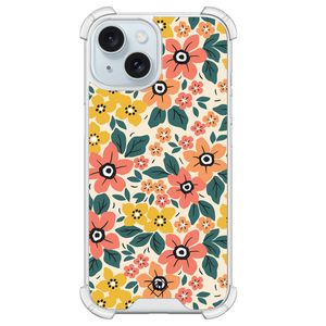 iPhone 15 siliconen shockproof hoesje - Blossom