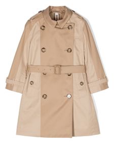 Burberry Kids trench à empiècements contrastants - Tons neutres