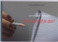 Hoe schrijf je dat? - Jolanda Bouman - ebook - thumbnail