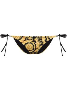 Versace bas de bikini à imprimé baroque - Noir