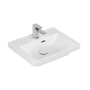 Fontein Villeroy & Boch Subway 3.0 Met CeramicPlus Met Overloop 50x40x14.5 cm Wit Alpin