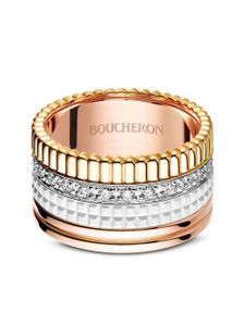 Boucheron grande bague Quatre en or, or rose, or blanc 18ct sertie de diamants