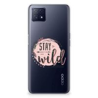 OPPO A53 5G | OPPO A73 5G Telefoonhoesje met Naam Boho Stay Wild - thumbnail