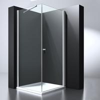 Douchecabine Erico Vierkant Draaideur 90x90x200cm Antikalk Helder Glas Chroom Profiel 6mm Veiligheidsglas Easy Clean