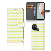 OnePlus Nord N100 Telefoon Hoesje Waves Yellow - thumbnail