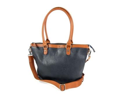 STRADA handtas schoudertas damestas Blauw cognac