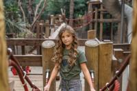 Vinrose Meisjes t-shirt - Olijf groen zebra