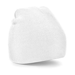 Pull-on beanie wintermuts in het wit