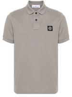 Stone Island Poloshirt met Compass-patch - Grijs