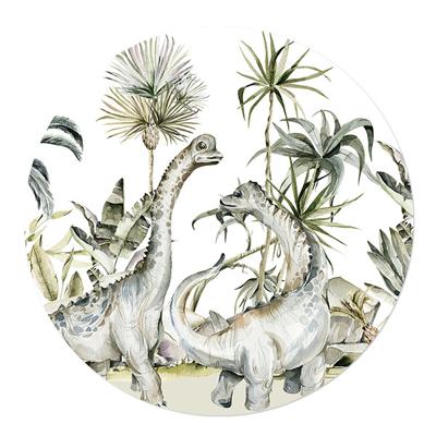 Behangcirkel Dino Jungle wit 80 Basic Wall
