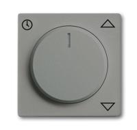 Busch-Jaeger Solo centraalplaat voor jaloeziesturing met draaiknop opdruk, grijsmetallic