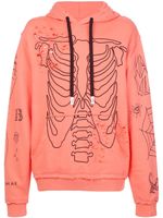 Haculla sweat à capuche à effet usé - Orange