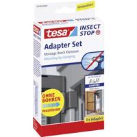 tesa Insect Stop Vliegenhor ALU Comfort Adapterset - Speciaal voor aluminium hordeuren - Montage zonder boren - Antraciet