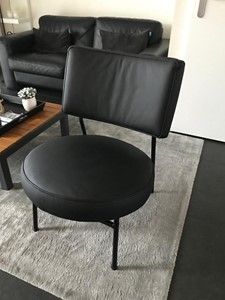 Leren fauteuil met ronde vormen - zwart leer - Echt leer, Modern, ontdek de vele Leersoorten en Kleuren bij ShopX