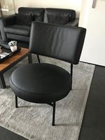 Leren fauteuil met ronde vormen - zwart leer - Echt leer, Modern, ontdek de vele Leersoorten en Kleuren bij ShopX - thumbnail