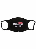 DSQUARED2 masque à logo intarsia - Noir