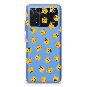 TPU bumper voor Xiaomi Poco M4 Pro 4G Katten Emojis