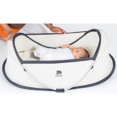 DERYAN Reisbedje pop-up Infant Baby met klamboe crème DERYAN Reisbedje pop-up Infant Baby met klamboe crème