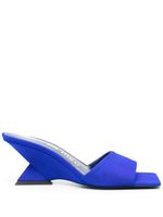 The Attico mules Cheope 75 mm en daim - Bleu